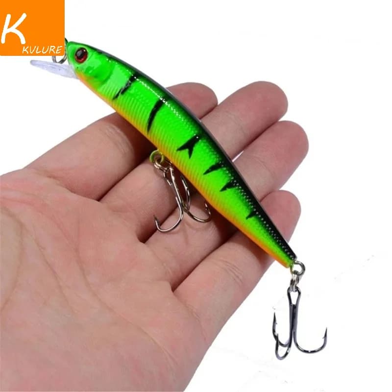 Leurre minnow flottant 8.2g 10cm pour pêche au brochet et à la carpe - leurre dur crankbait