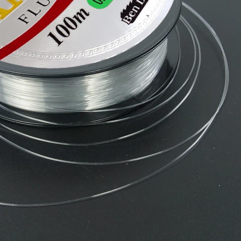 Fluorocarbone 100m pour la pêche à la carpe - Ligne de pêche monofilament japonaise ultra résistante