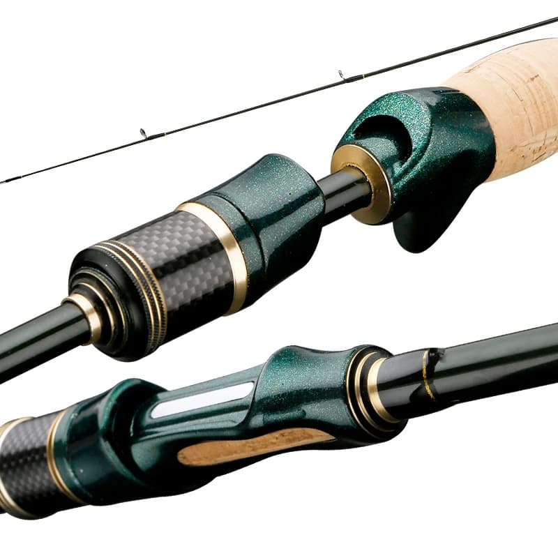 Canne spinning carbone CEMREO 4-5 sections 1.8-2.4m portable travel rod pour pêche voyage
