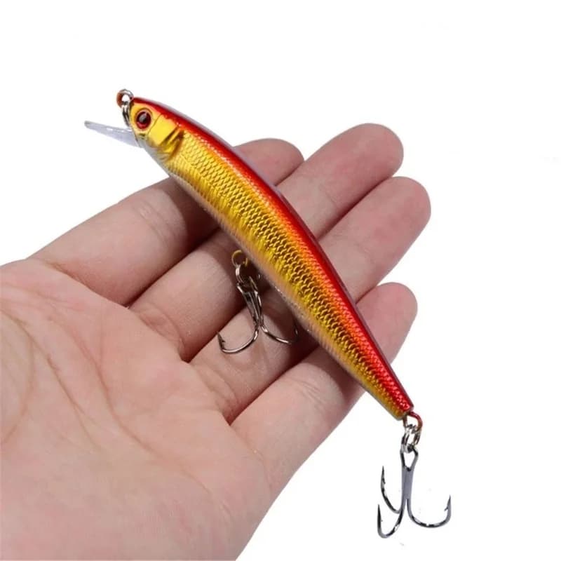 Leurre minnow flottant 8.2g 10cm pour pêche au brochet et à la carpe - leurre dur crankbait