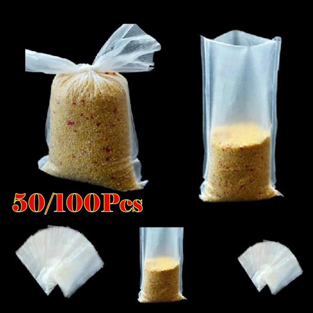 Sacs PVA pour pêche à la carpe, filet 7x14 cm pour lancers d'appâts, boilies et pellets