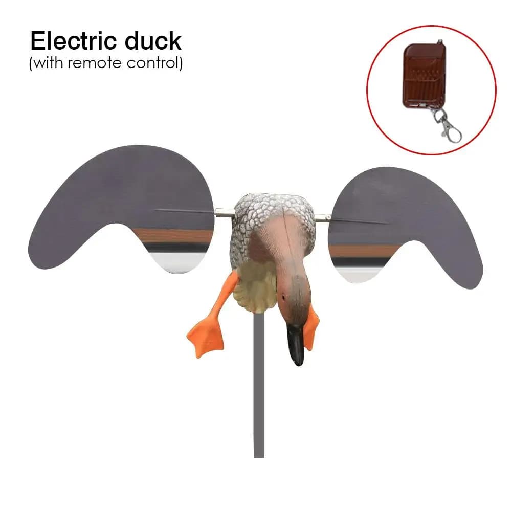 Leurre canard électrique ou éolien avec mouvement pour jardin arrière-cour appât chasse extérieur