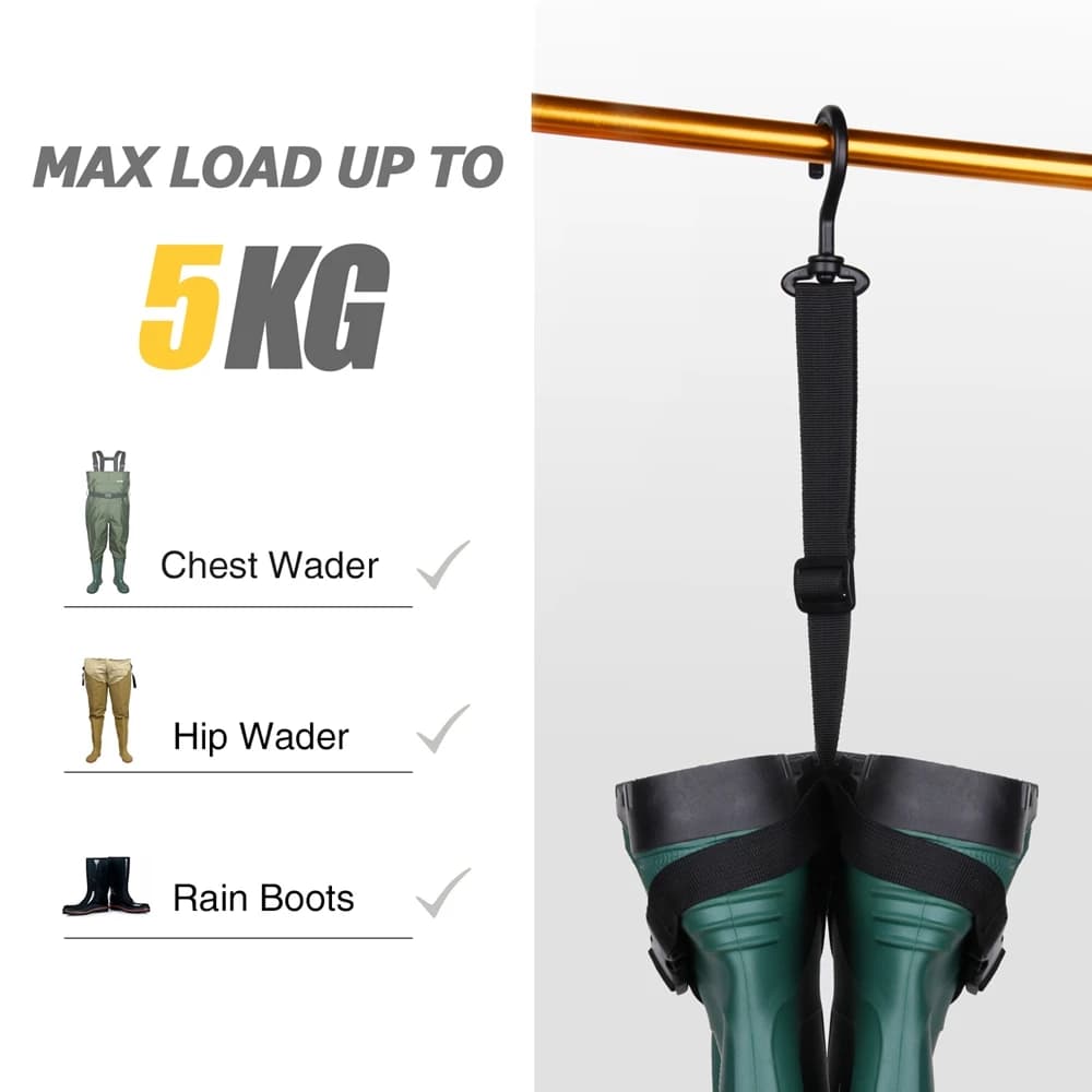 Porte-bottes séchage waders pêche Goture support séchoir équipement waders poitrine hanches bottes pluie