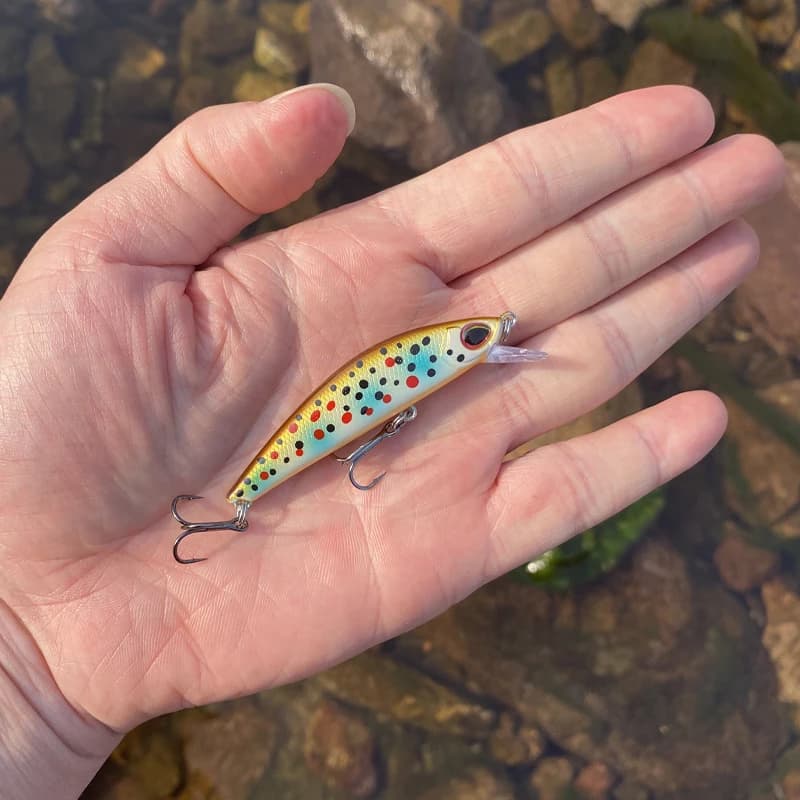 Leurre pêche minnow coulant 63mm 7.5g pour truite, perche, brochet et black bass - Leurres artificiels haute performance