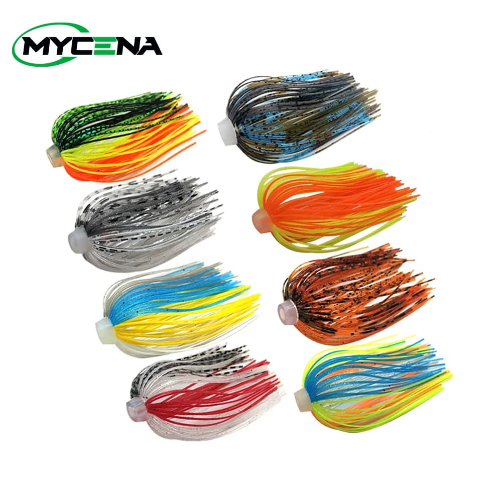 3 à 10 pcs Skirts Silicone 88 Strands 64mm - Jupes élastiques parapluie pour buzzbaits spinnerbaits
