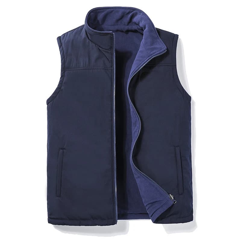 Veste polaire chaude sans manches homme hiver pour pêche et loisirs en plein air