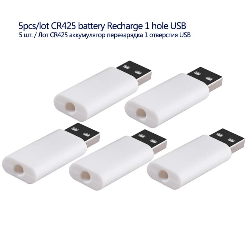 Lot de 5 flotteurs de pêche lumineux rechargeables USB CR425, pour bouée électrique LED, choix 1