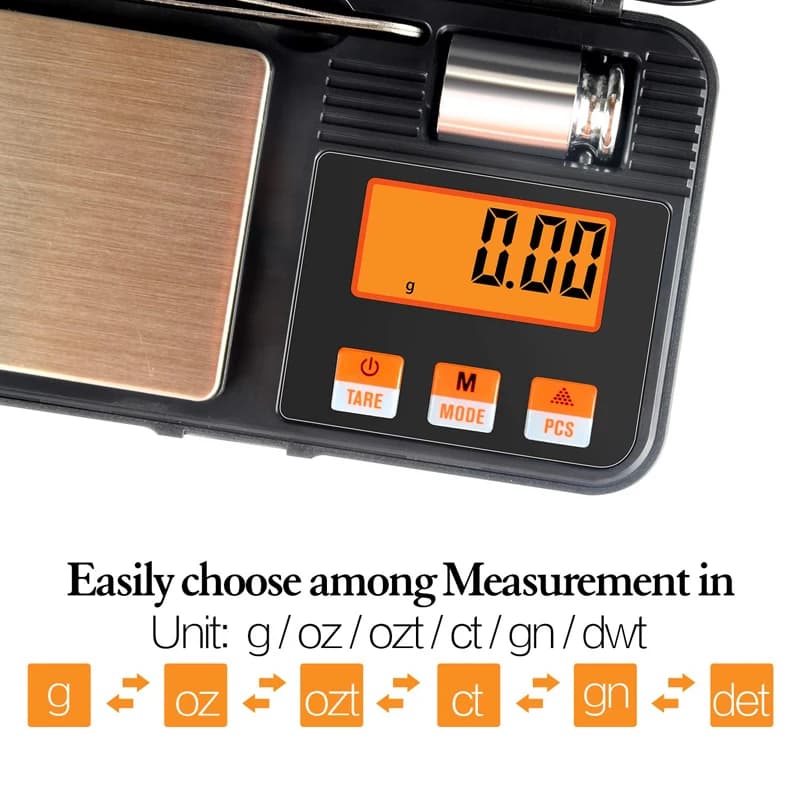 Balance électronique numérique 200g 0.01g mini balance précision professionnelle poche poids calibration pêche