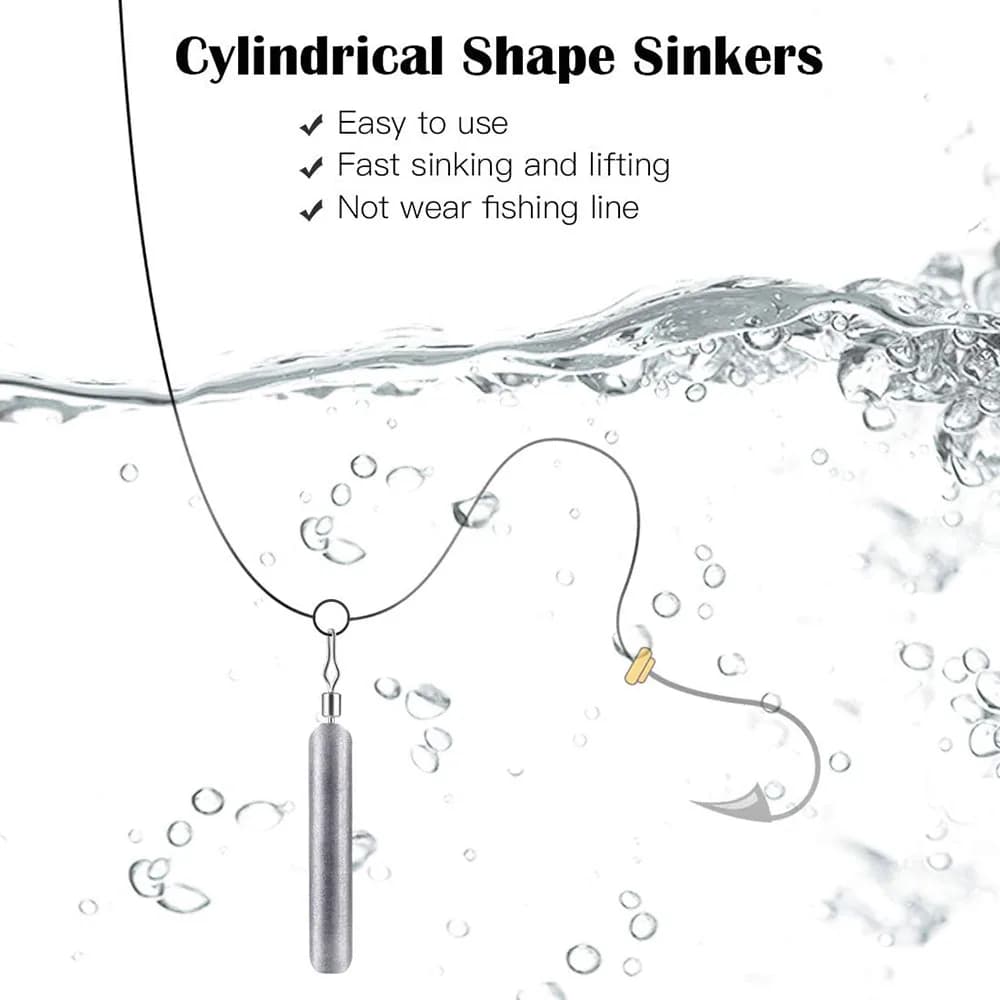 Lot de 10 plombs Drop Shot pour la pêche, poids de 3.5g à 20g, accessoires montage