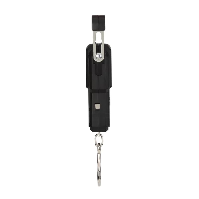 Balance numérique noire rechargeable 75Kg précision 10g avec mètre ruban pour pêche bagages crochet