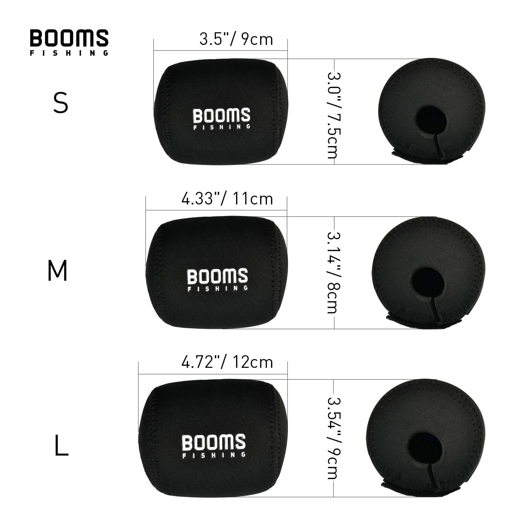 Housse néoprène Booms Fishing RC1 pour moulinets tambour avec étui léger et robuste 3 tailles