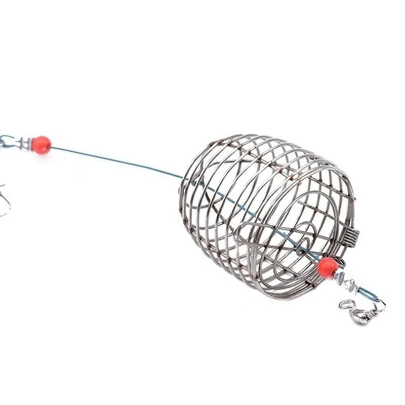 Cage à appâts feeder en acier inoxydable pour la pêche de la carpe et des poissons blancs
