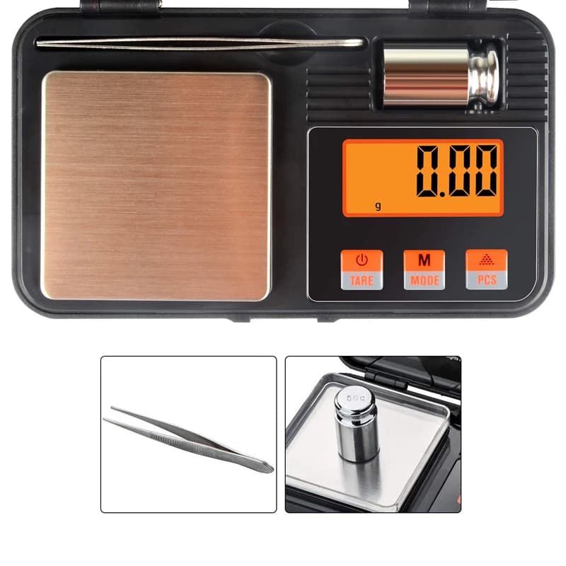 Balance électronique numérique 200g 0.01g mini balance précision professionnelle poche poids calibration pêche