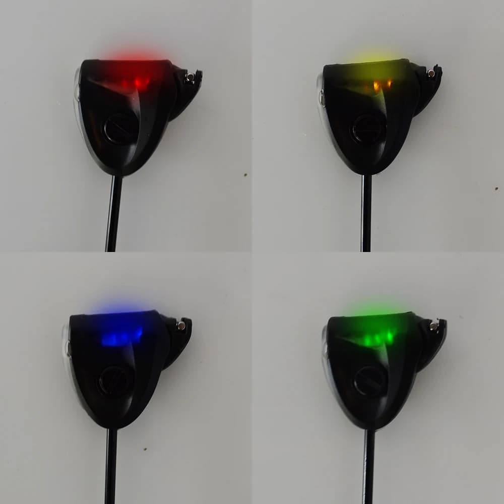 Set swingers carpe avec boîtier indicateurs pêche alarme LED lumière B2005