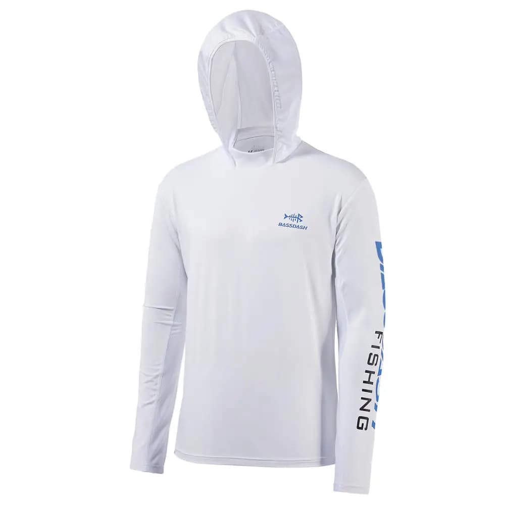 Chemise de pêche homme manches longues à capuche anti-UV UPF 50+ pour une protection solaire optimale