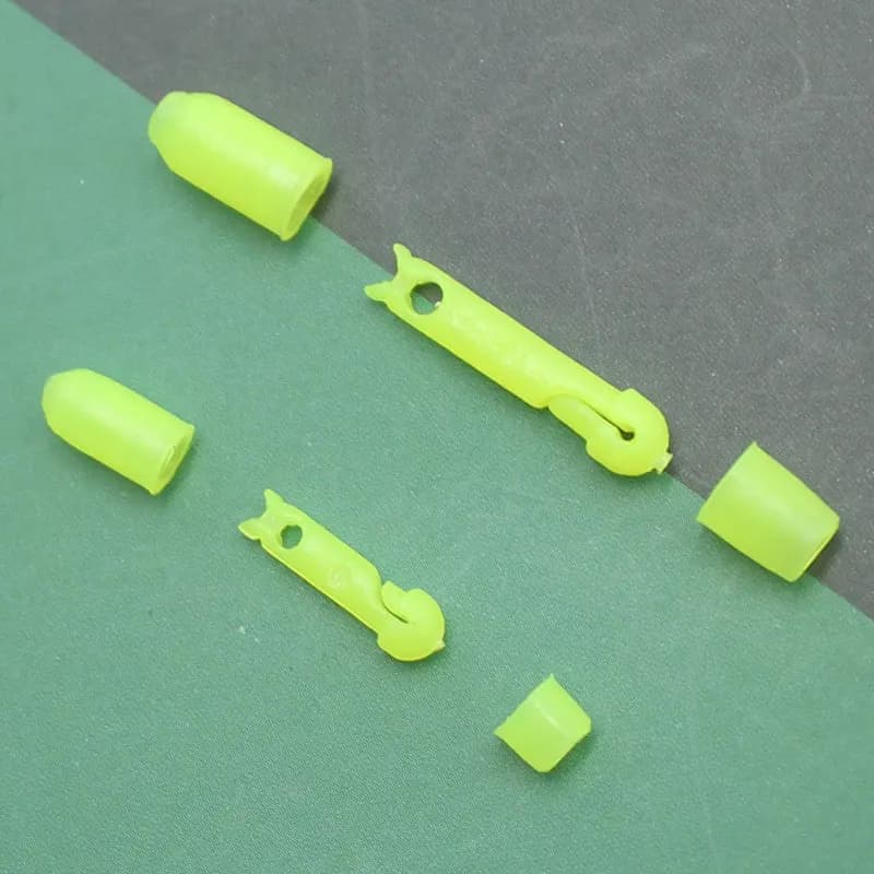 10PCS Connecteurs Élastique Canne Pêche - Tailles L S Carpe Méthode Feeder Match
