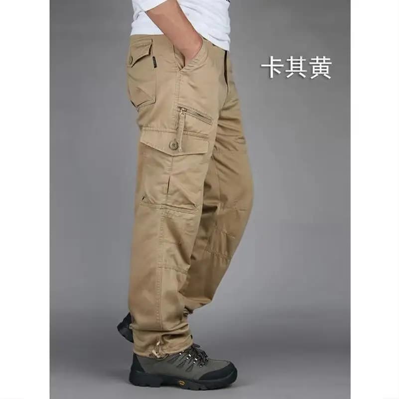 Pantalon homme casual outdoor randonnée chasse coton travail cargo tactique camouflage original