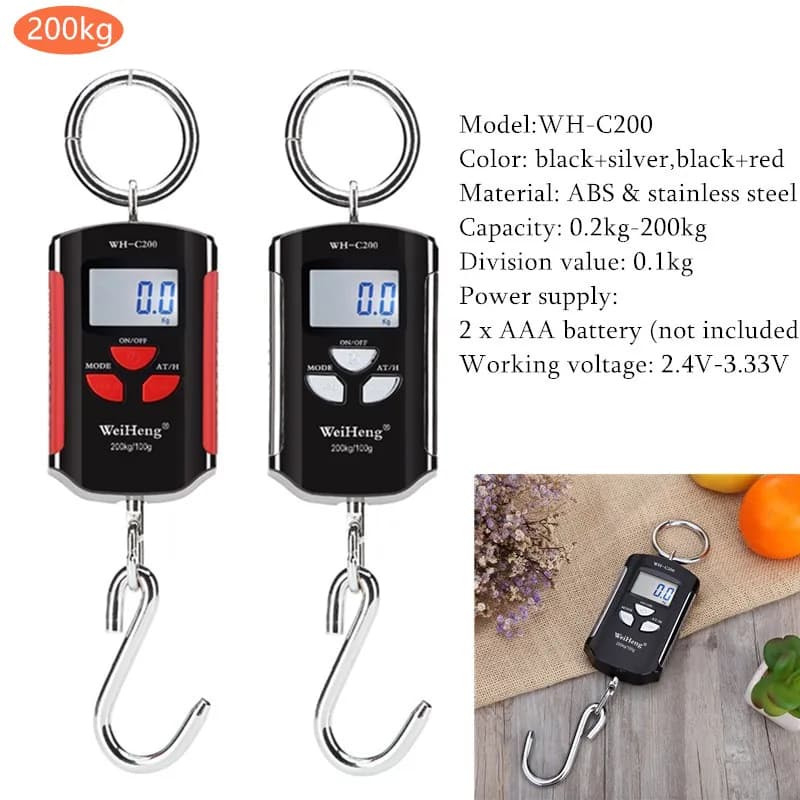 Balance digitale grue 300kg 150kg/50g 200kg/100g 500kg/100g pesée lourde crochet acier inox portable