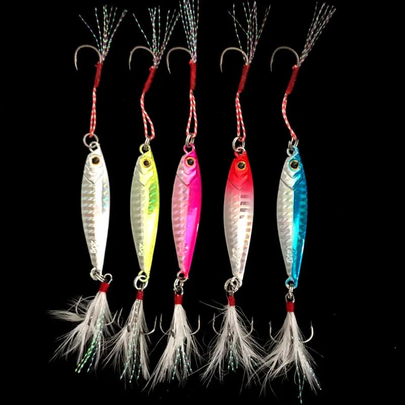 Leurre métal jigbait slow shaking pour la pêche du bord, leurre artificiel 7g à 60g en