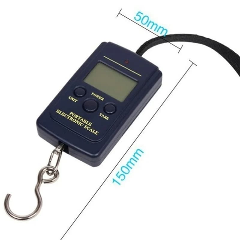 Mini balance digitale FLYSAND 40kg x 10g pour pêche et bagages - pèse-bagages électronique à crochet