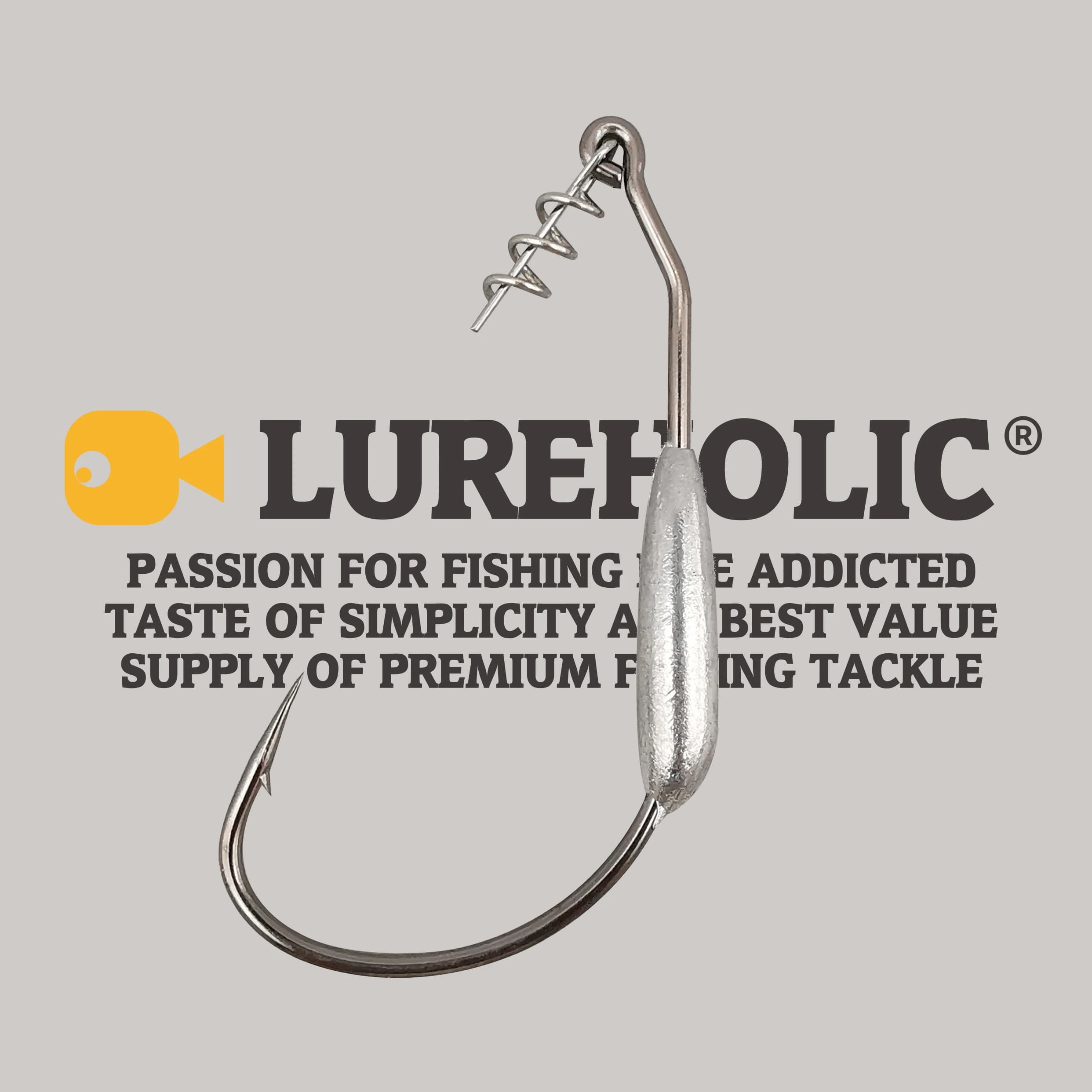 Hameçons plombés LUREHOLIC pour vers larges de 0.9g à 8.6g - Gap large avec plomb intégré