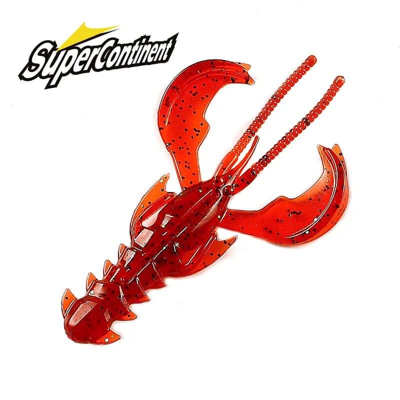 Leurre souple homard 65mm 40mm Supercontinent CRAZY avec odeur crevette pour pêche en mer