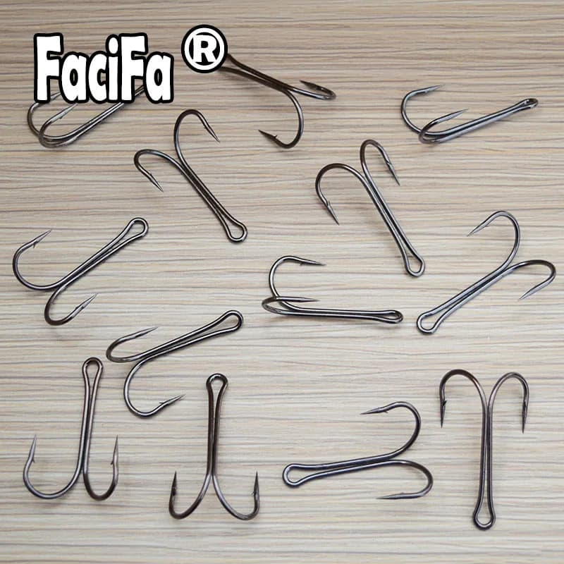 Hameçons doubles pour pêche à la mouche et jigging - Tailles 1 à 5/0 pour bar et carnassiers
