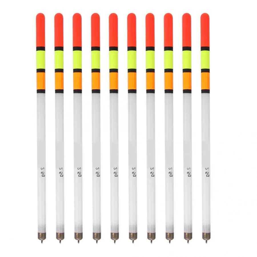 Lot de 10 flotteurs creux 2g à 3g pour pêche à la carpe - tubes multifonctions pour appâts flottants