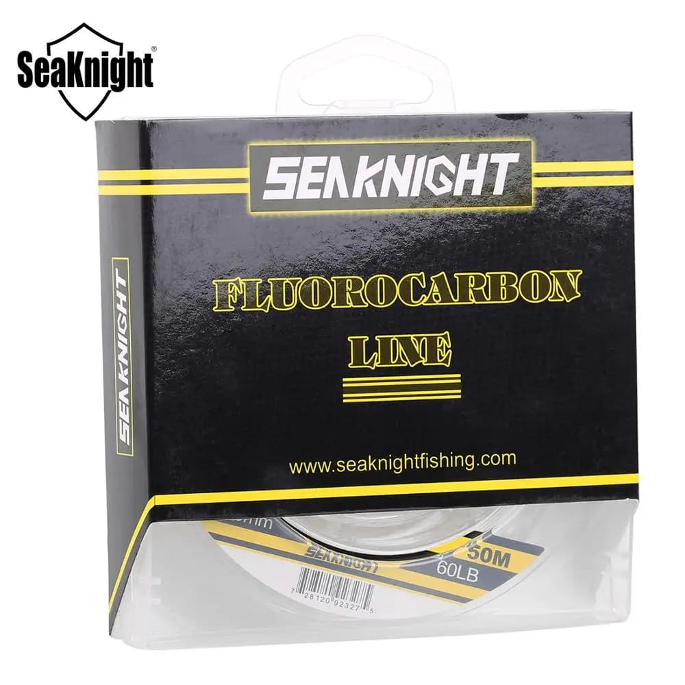 Ligne fluorocarbone SeaKnight 100M coulante rapide pour carpe - Matériau japonais 3-100LB leader pêche
