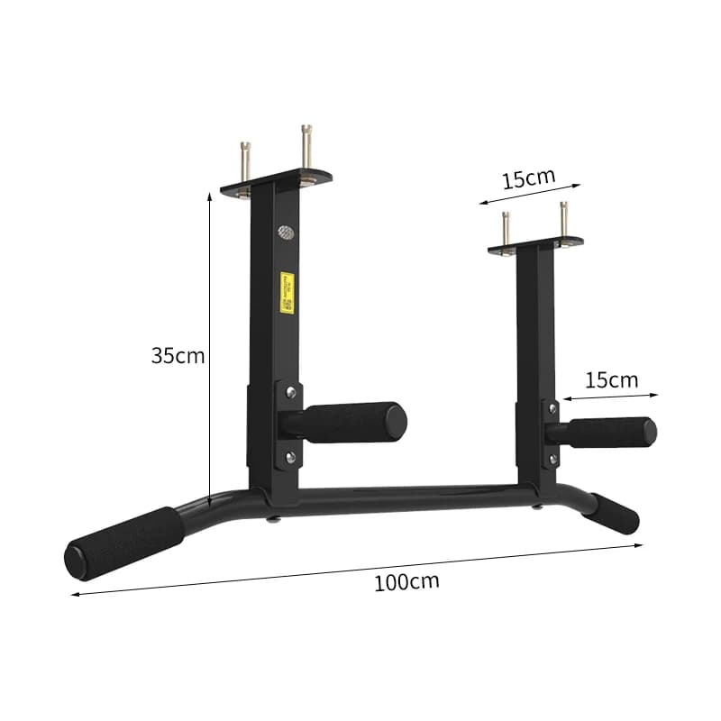Barre de traction murale lourde - Barre fixe murale pour musculation intérieure haute capacité