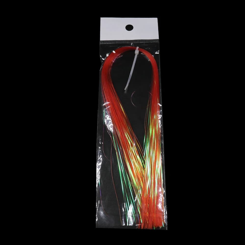 Flashabou UV Pearl Ice Wing Bimoo pour montage de mouches, streamers pêche truite saumon brochet matériel leurre