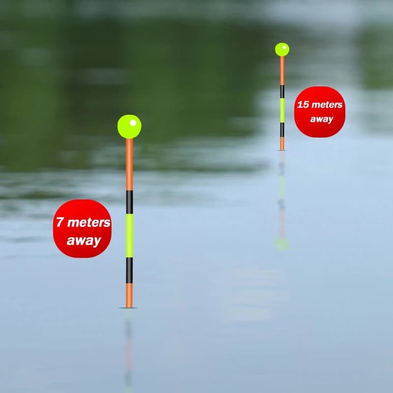 Flotteur lumineux à capteur de gravité pour carassin en eau peu profonde, haute sensibilité avec pile 425