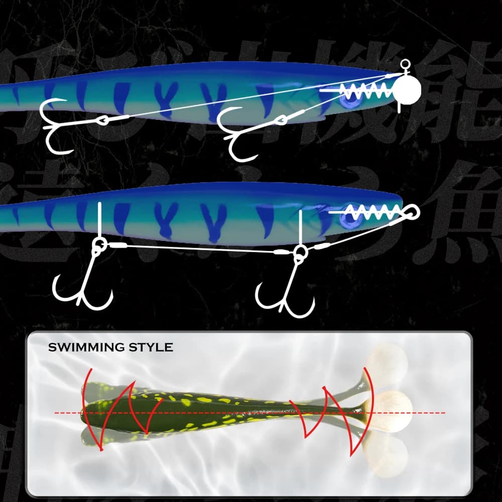 Leurre souple pêche brochet shad 120mm 150mm 200mm queue palette silicone naturel musky leurre carnassier
