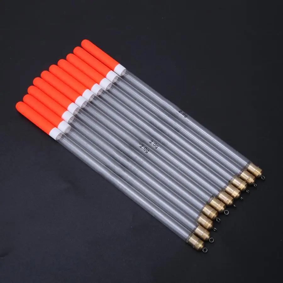 Lot de 10 flotteurs creux 2g à 3g pour pêche à la carpe - tubes multifonctions pour appâts flottants