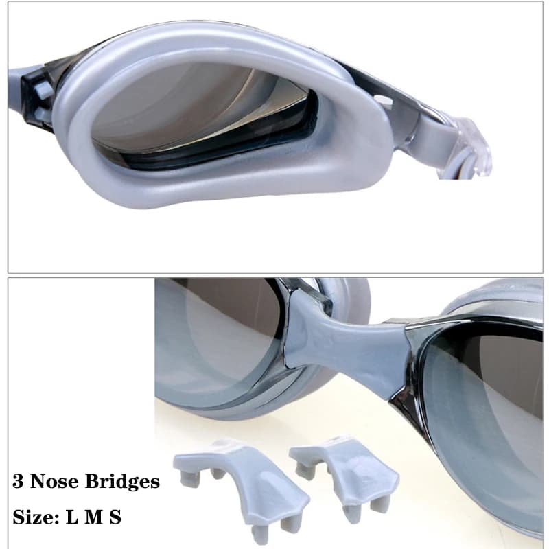 Lunettes natation myope plaquées professionnelles - étanches anti-buée protection UV