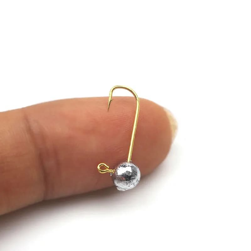 Lot de 10 hameçons plombés micro jig 1g à 5g pour pêche fine et leurres souples