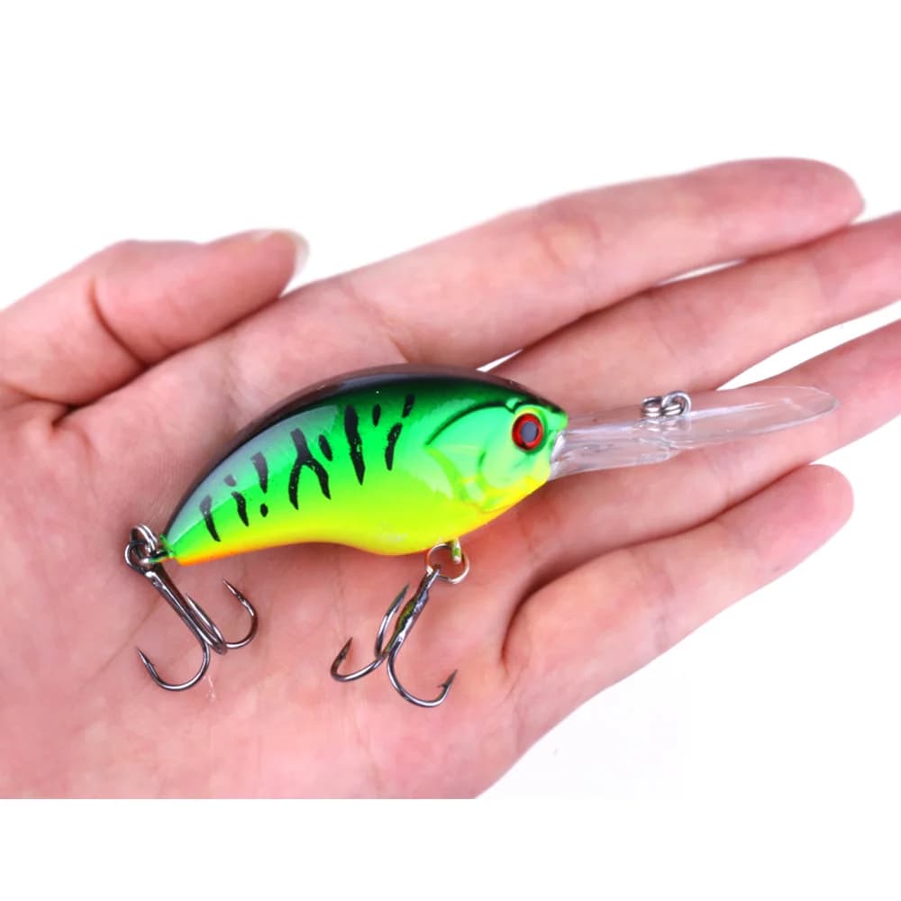 Leurre de pêche leurre crankbait minnow 13g 9cm pour bar brochet truche avec hameçons triples