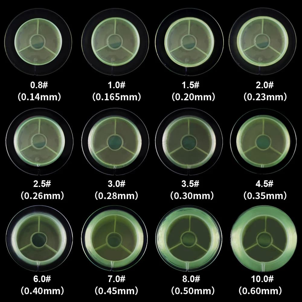 Ligne de Pêche Fluorocarbone Invisible FTK 120m, Très Haute Résistance 4.13-34.32LB pour Traque des Carnassiers