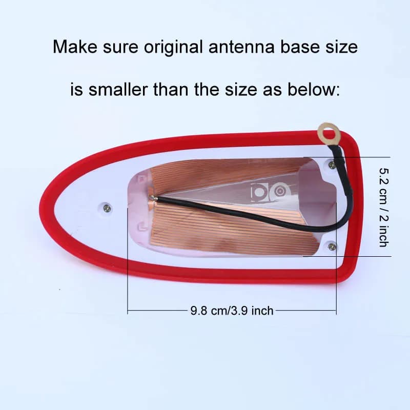 Antenne aileron universelle Renault Clio signal radio FM/AM amélioré accessoire toit voiture aérodynamique
