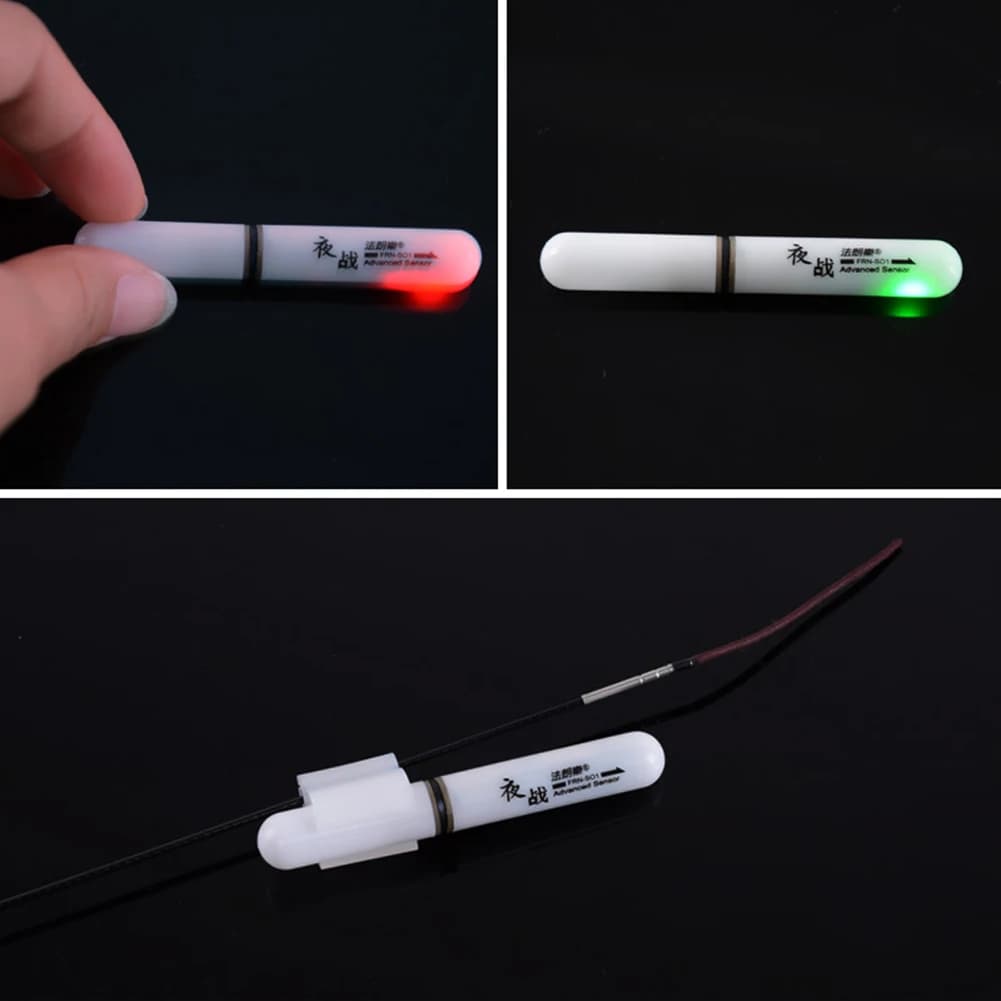 Alarme électronique LED pour pêche de nuit - Clip lumineux étanche pour canne à pêche