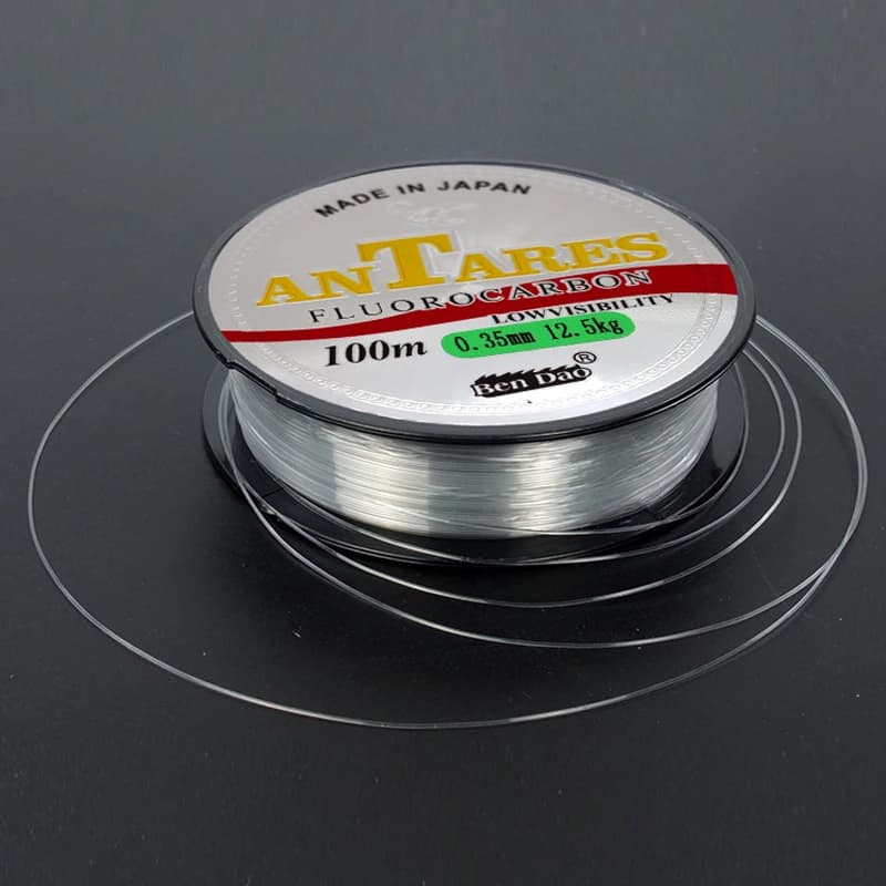 Fluorocarbone 100m pour la pêche à la carpe - Ligne de pêche monofilament japonaise ultra résistante