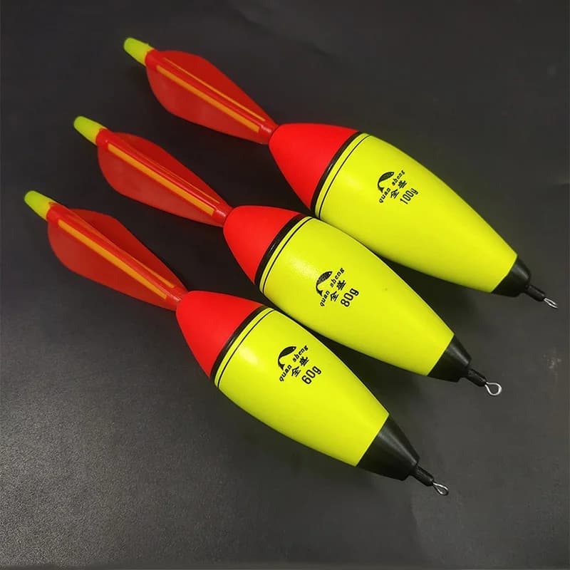 Flotteur lumineux EVA pour pêche de nuit 20-100g, bouchon fluorescent mer et roche