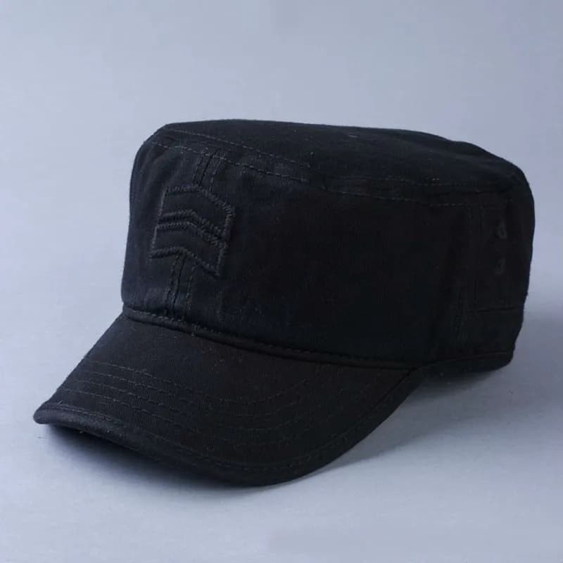 Casquette armée grande taille pêche 56-63cm - Coton plat qualité - Protection solaire homme adulte