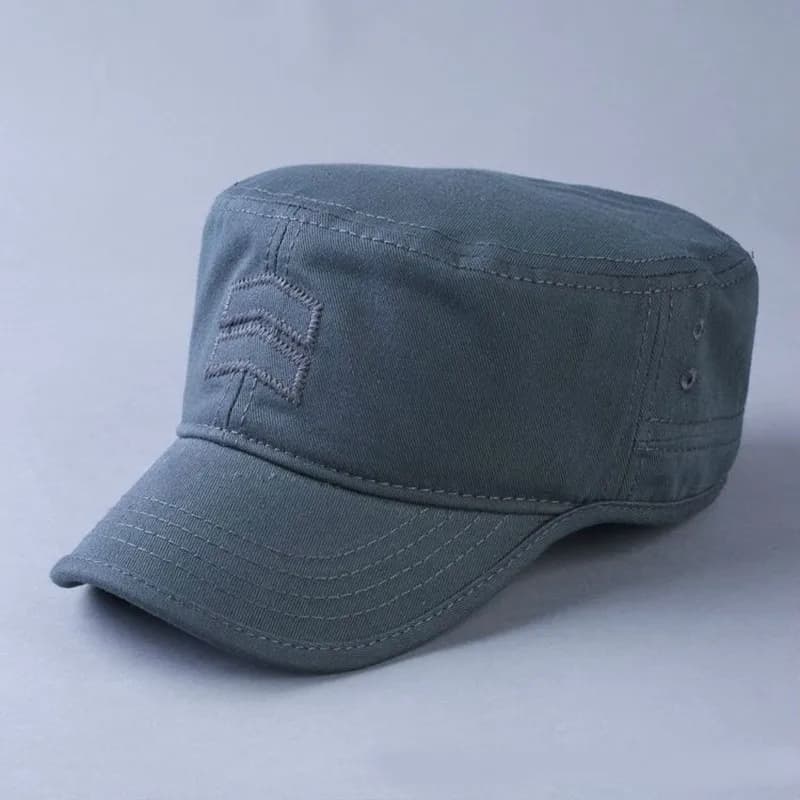 Casquette armée grande taille pêche 56-63cm - Coton plat qualité - Protection solaire homme adulte