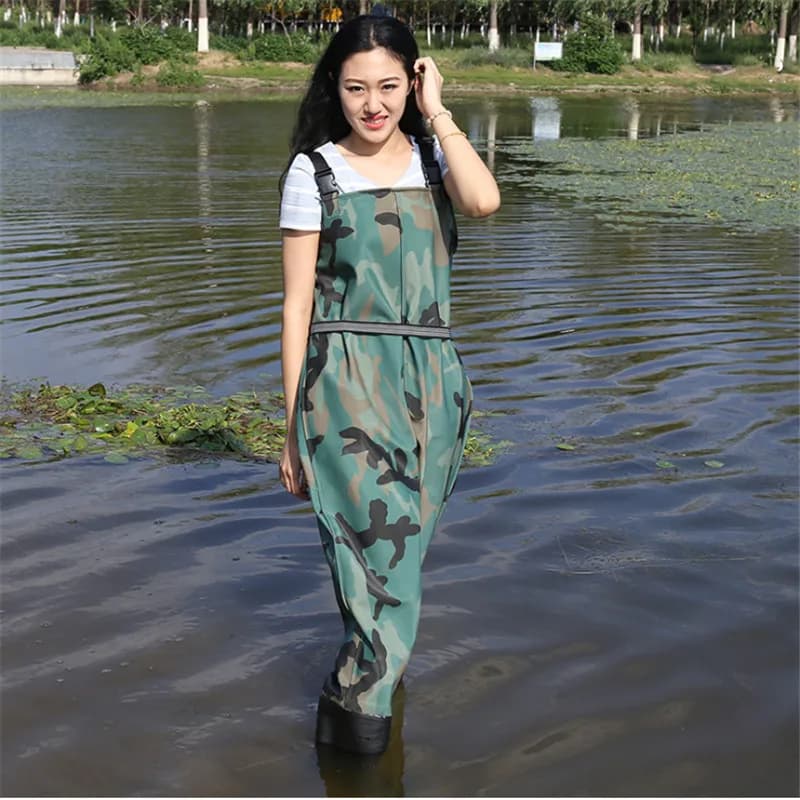 Bottes pêche camouflage imperméables - Waders pêche respirants - Pantalons pêche combinaisons wading