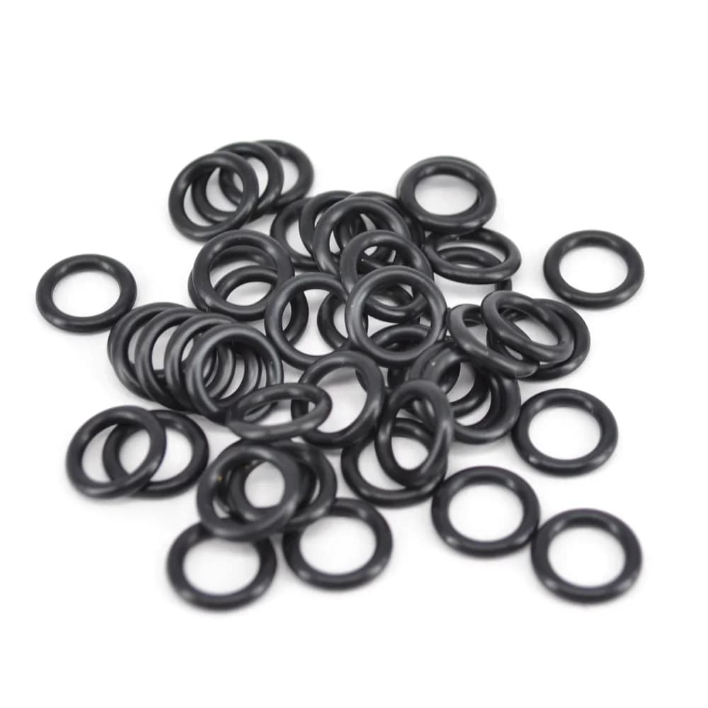 50 anneaux caoutchouc noir pour alarmes de touche pêche, pods et barres - Accessoires pêche durable