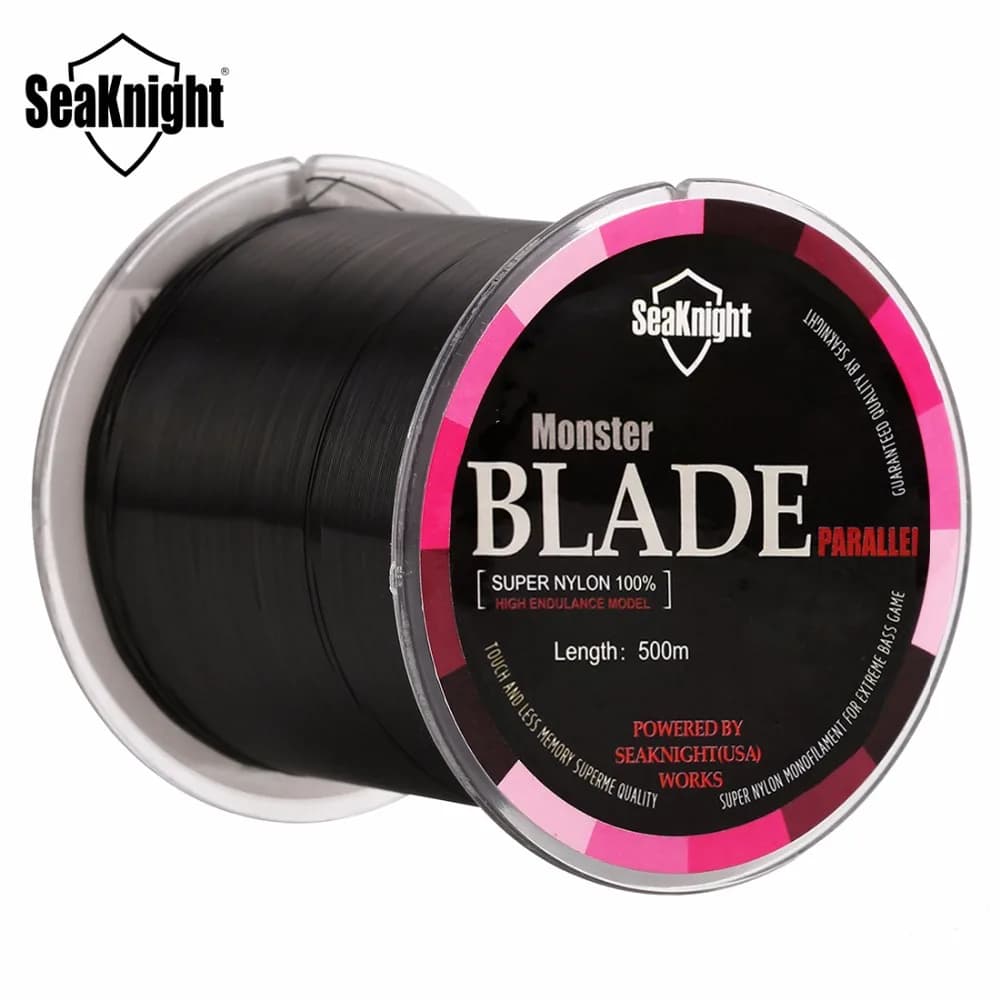 Ligne monofilament SeaKnight Blade 500m nylon japonais 2-35LB - Matériau premium pour pêche à la carpe et pêche en mer