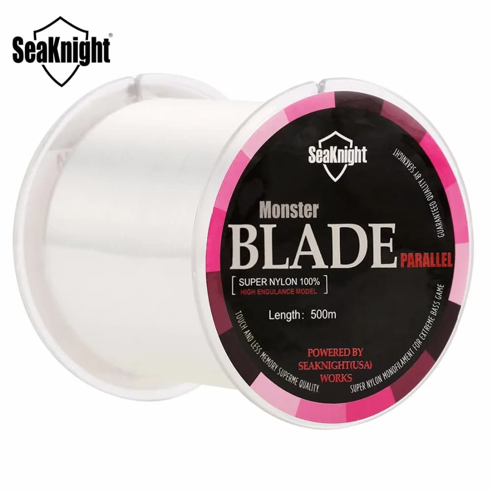 Ligne monofilament SeaKnight Blade 500m nylon japonais 2-35LB - Matériau premium pour pêche à la carpe et pêche en mer