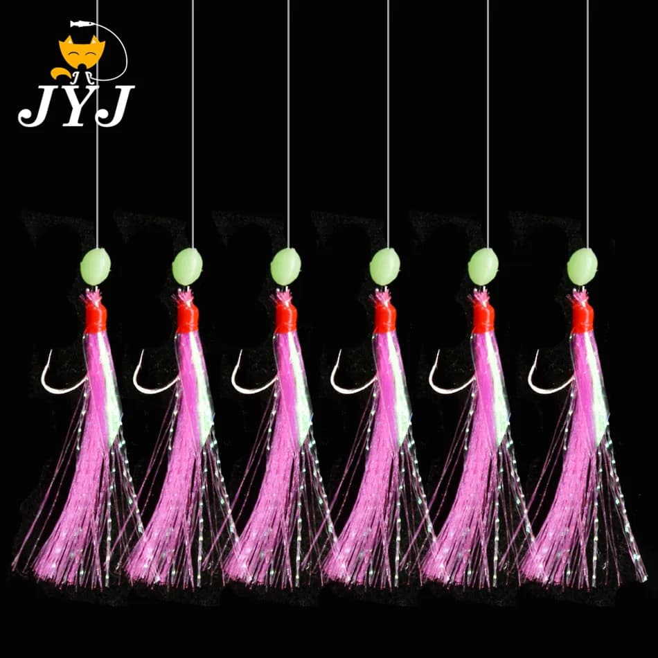 Montage sabiki samodur pour maquereaux et harengs - Hameçons appâts vifs pêche en mer