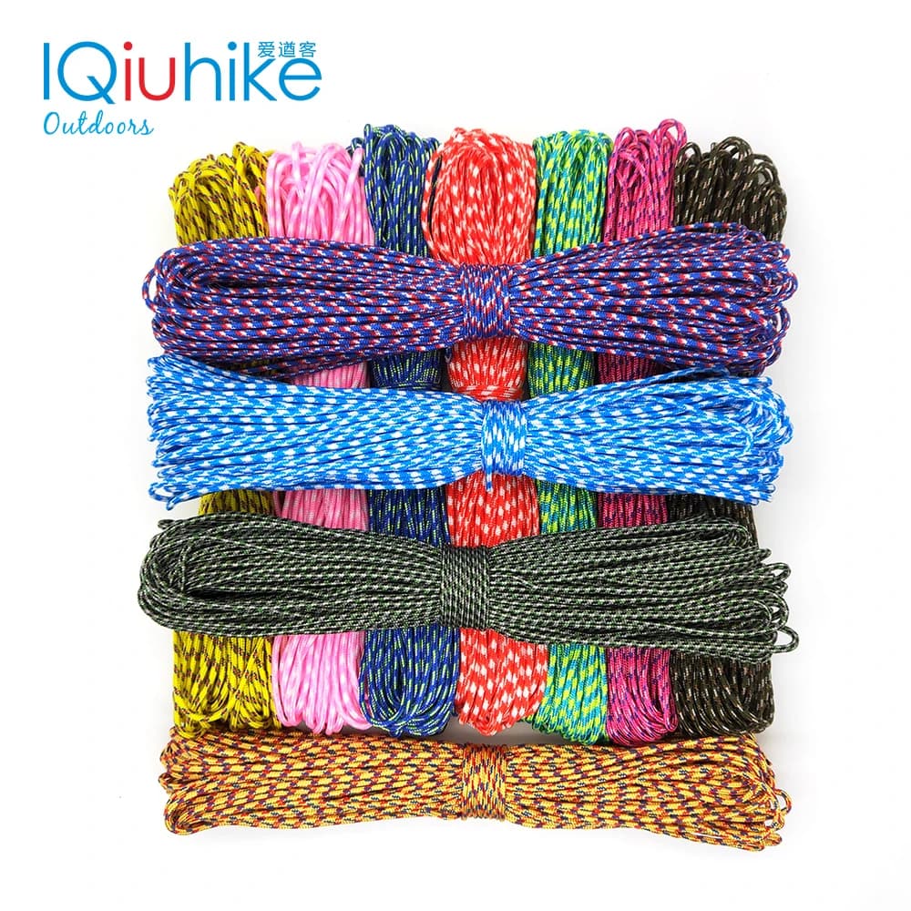 Paracord 100 couleurs 31m pour pêche survie camping - Corde parachute 2mm multifonction